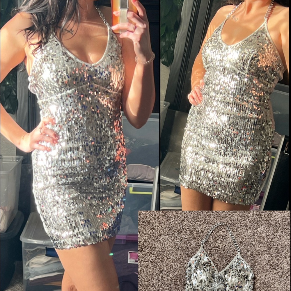 Sequin Silver dress